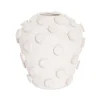 Margo Ceramic Vase, White - 29x31 cm