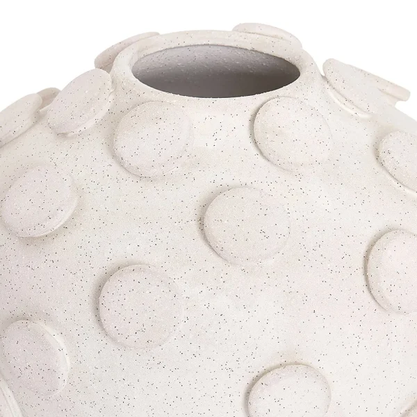 Margo Ceramic Vase, White - 29x31 cm