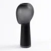 Mask Handmade Vase, Black - 18x40 cm
