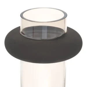 Lunna Glass Vase Black Brown Hue