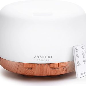 ASAKUKI 500ml Premium, Essential Oil Diffuser with Remote Control