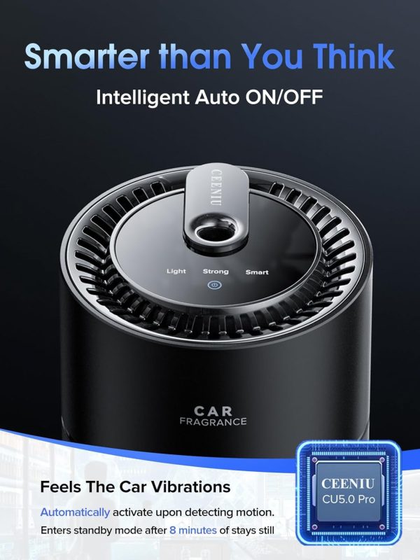 Ceeniu Smart Car Air Fresheners, New Smell Experience By Ultrasonic mist, Auto On/Off,