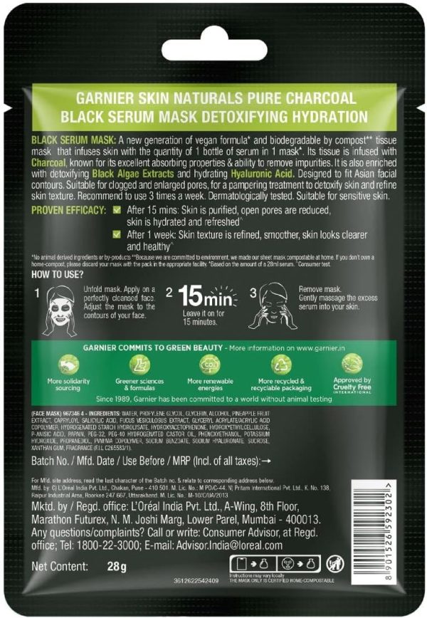 Garnier Skin Naturals Face Serum Sheet Mask