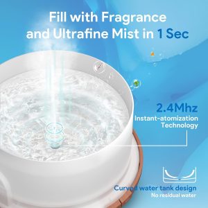 ASAKUKI 500ml Premium, Essential Oil Diffuser with Remote Control
