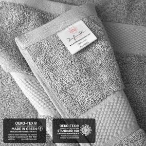 Infinitee Xclusives Grey Jumbo Bath Sheets - Pack of 2