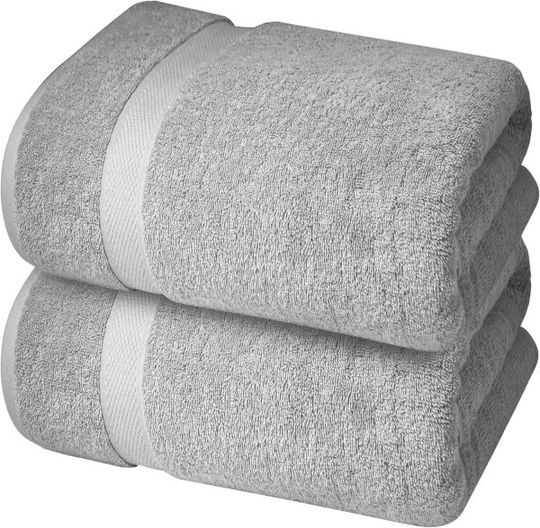 Infinitee Xclusives Grey Jumbo Bath Sheets - Pack of 2