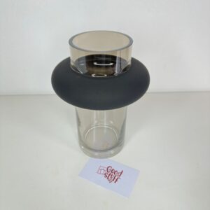 Lunna Glass Vase Black Brown Hue