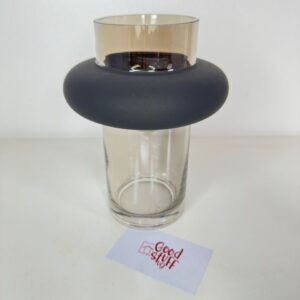 Lunna Glass Vase Black Brown Hue