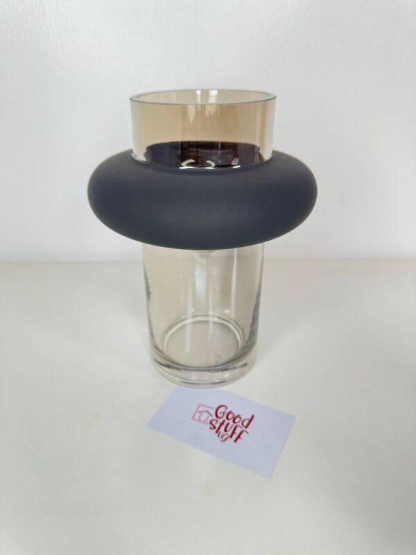 Lunna Glass Vase Black Brown Hue