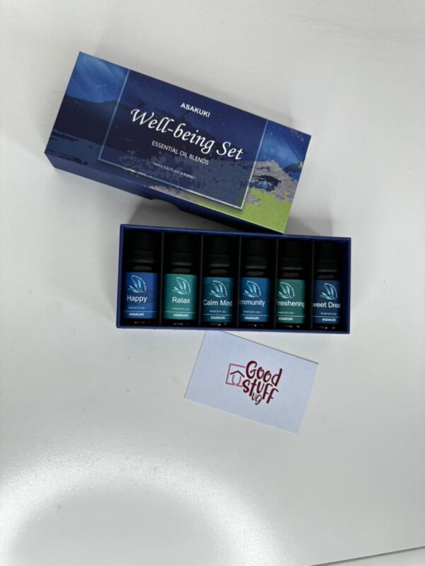 ASAKUKI Essential Oil Blends Pack of 6