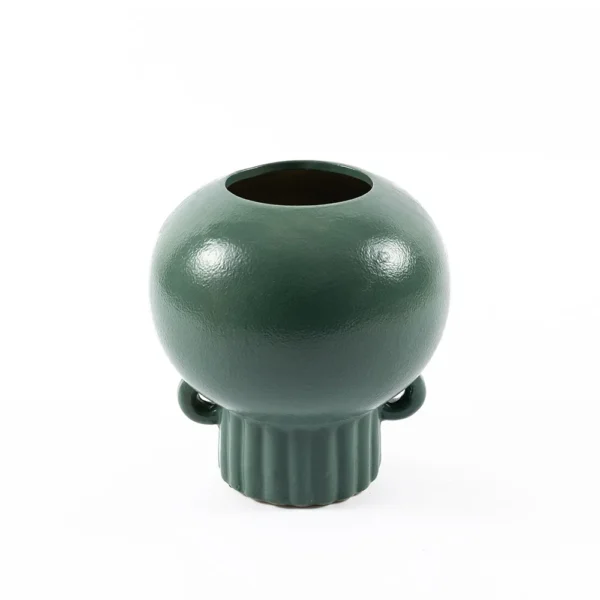 Hawkin Vase, Green - 16x17.5 cm