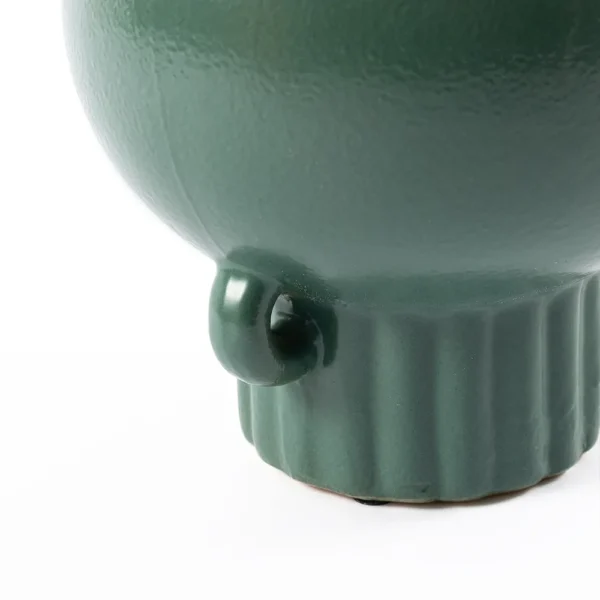 Hawkin Vase, Green - 16x17.5 cm