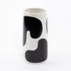 Ink Ceramic Vase Black and White