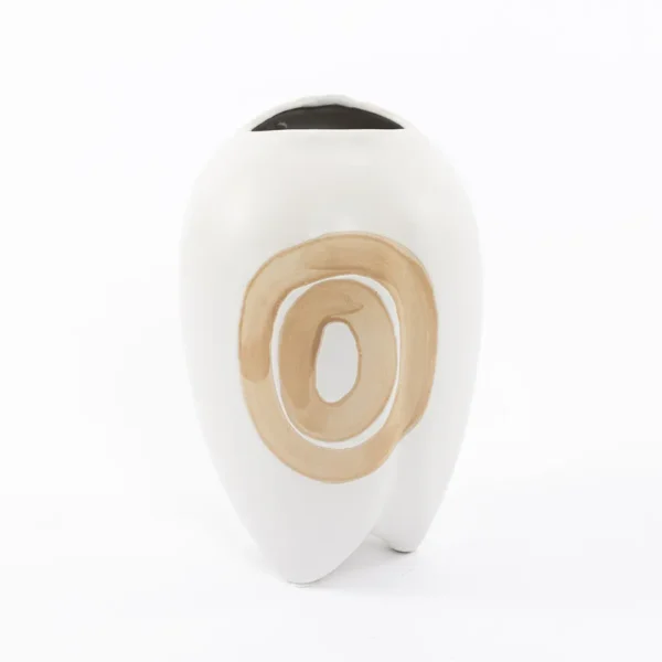 Dej Ceramic Vase Beige Cream 2