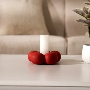Quinn ceramic flower candle holder 14*14*5 cm