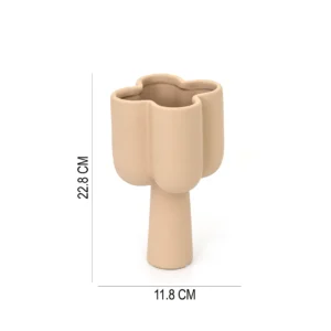 Quinn ceramic flower shape vase 11.8*11.8*22.8 cm