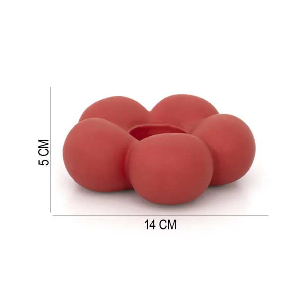 Quinn ceramic flower candle holder 14*14*5 cm