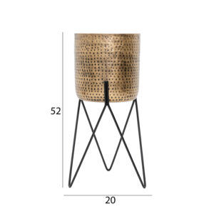 Keeth Metal Planter with Stand- 52 cm