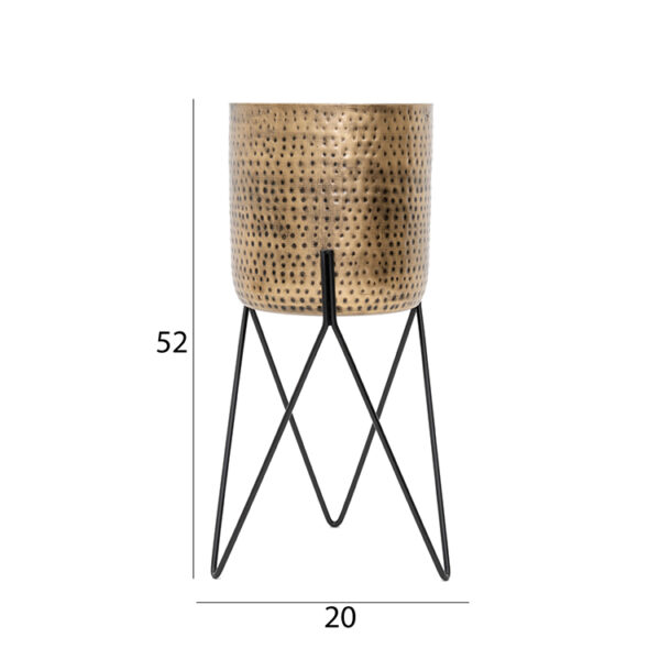 Keeth Metal Planter with Stand- 52 cm