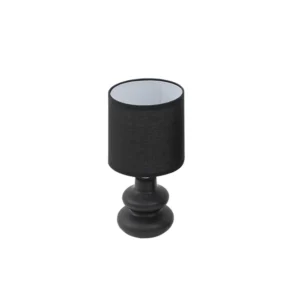 Tria set of 2 ceramic table lamp black