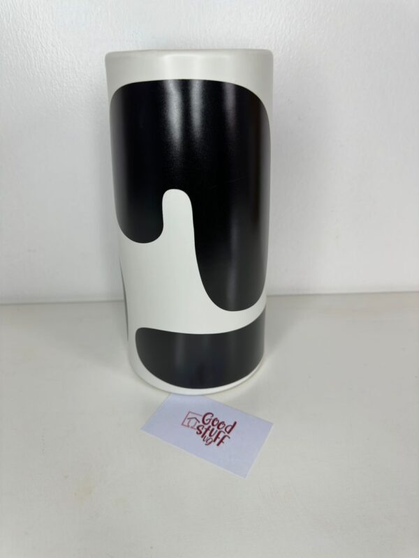 Ink Ceramic Vase Black and White
