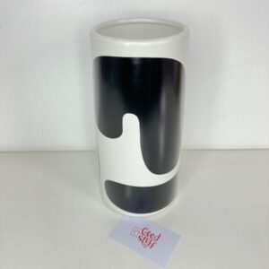Ink Ceramic Vase Black and White
