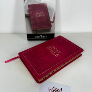 KJV Holy Bible Pink, Standard Size Faux Leather Red Letter Edition Thumb Index & Ribbon Marker, King James Version, Pink (KJV Deluxe Gift Editions)